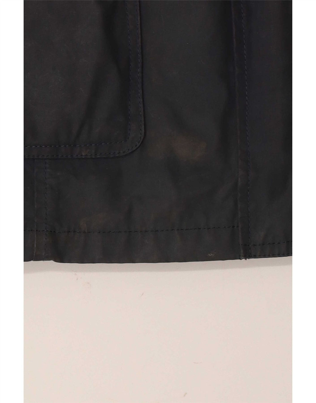 Fat Face Damen-Jacke aus gewachster Baumwolle mit Kapuze, UK 12, Mittelmarineblau, Polyester