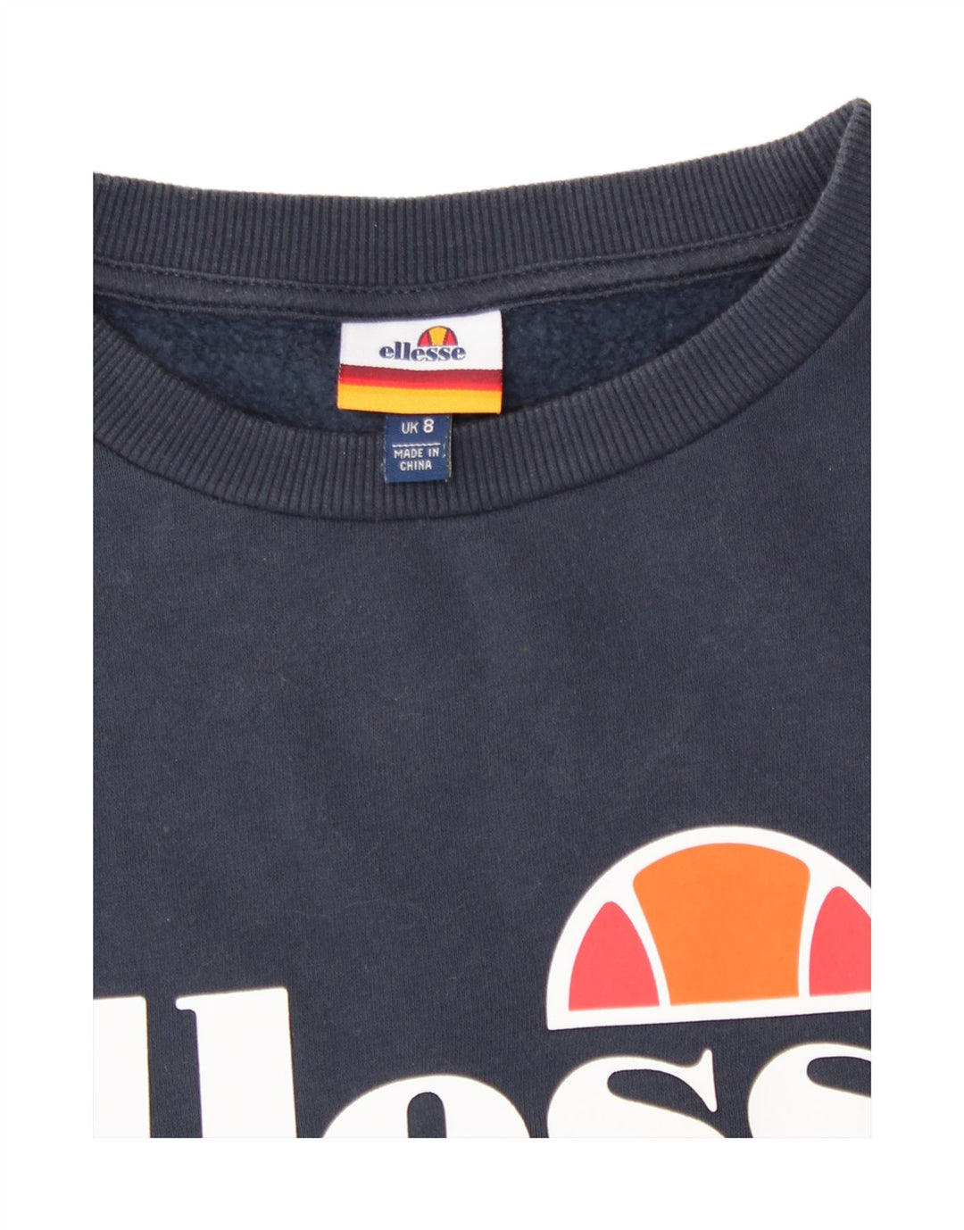 Ellesse Damen-Sweatshirt in Übergröße mit Grafik, Gr. 8, Marineblau
