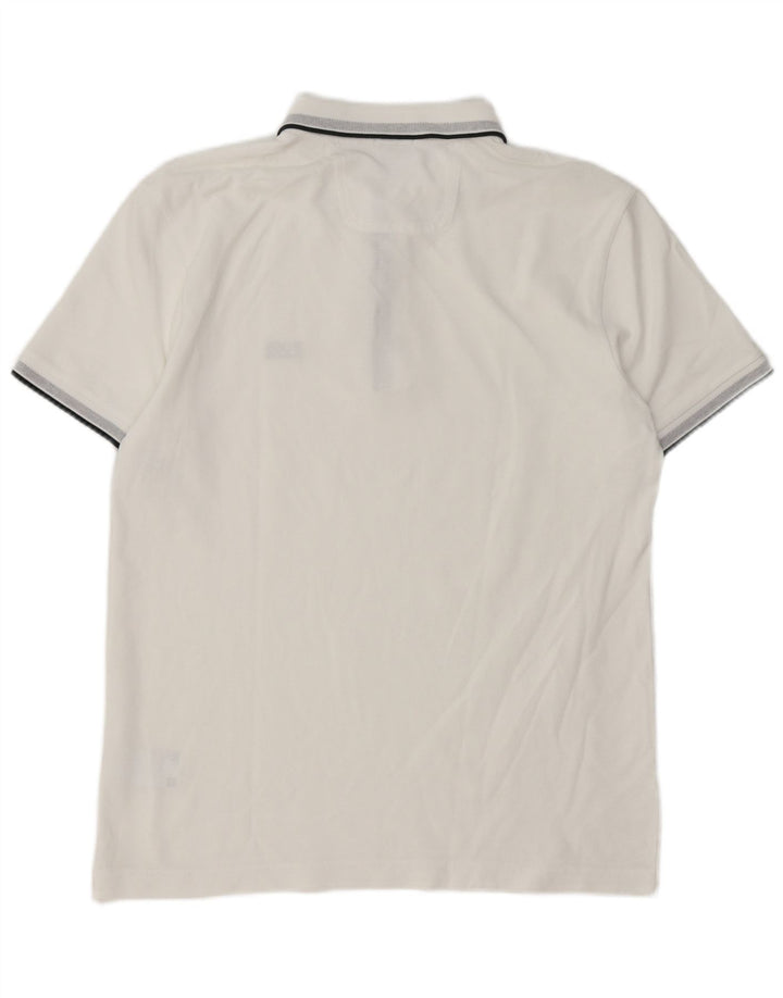 Hugo Boss Herren-Poloshirt mit normaler Passform, große weiße Baumwolle