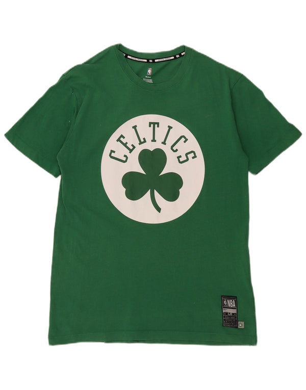 NBA Herren Celtics Grafik-T-Shirt aus mittelgrüner Baumwolle