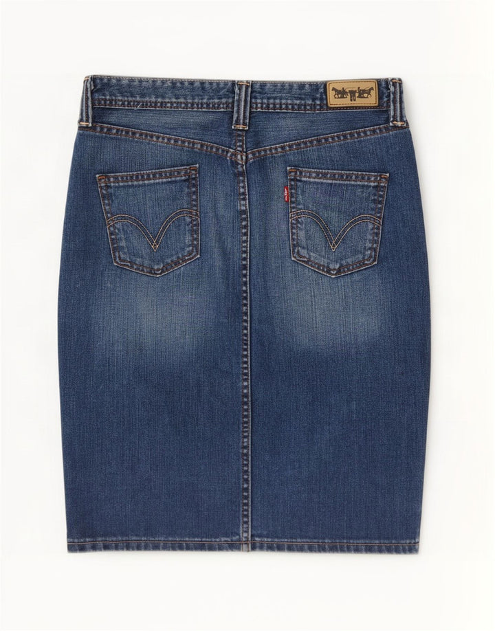 Levi's Damen-Jeansrock, mittelgroß, W30, blaue Baumwolle