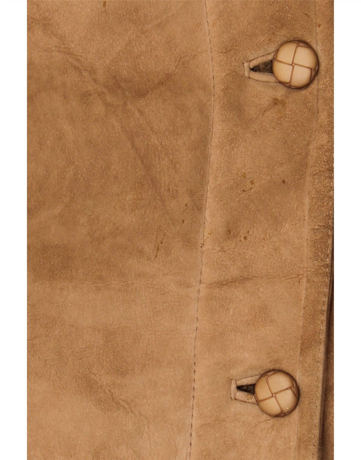 Vintage Damen Lammfellmantel UK 16 Large Beige