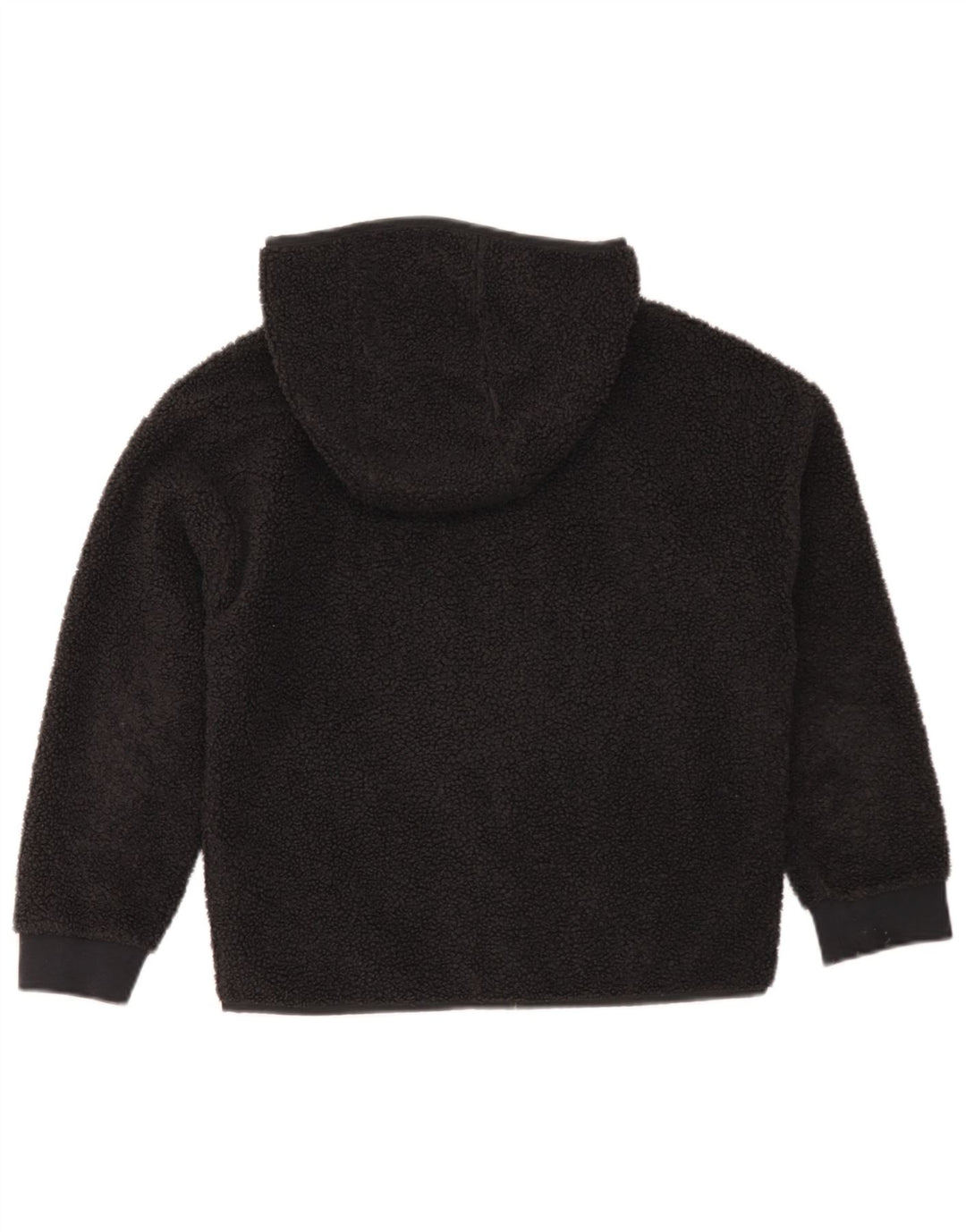 Nike Kapuzen-Fleecejacke für Jungen, 10–11 Jahre, mittelgroßes schwarzes Polyester