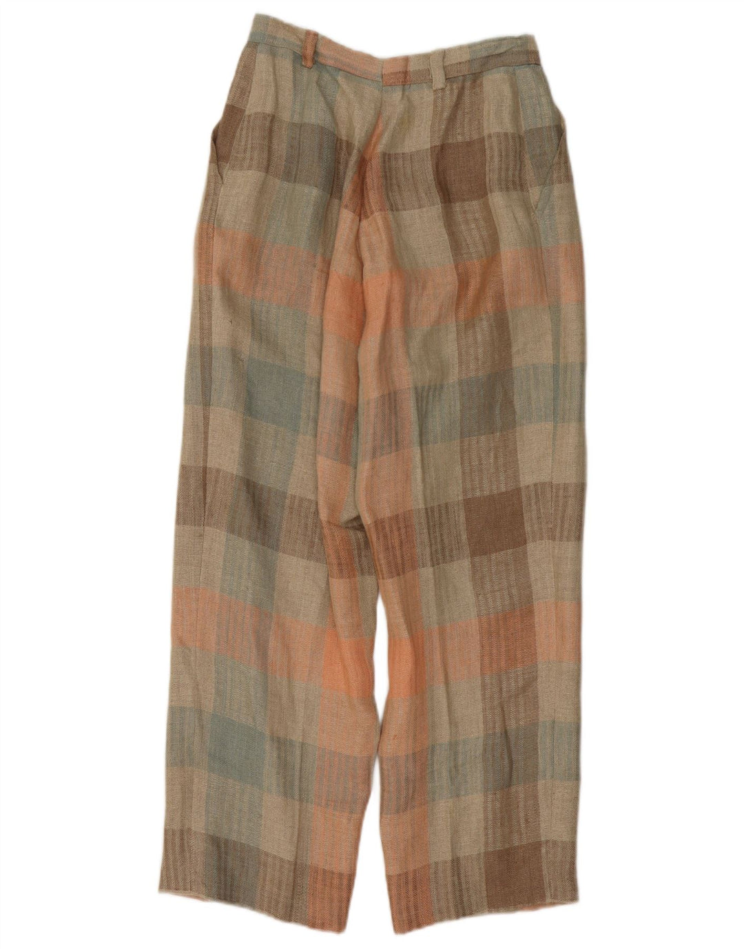 Vintage Damen Chinohose mit Pegged, W26, L26, mehrfarbiges Gingham