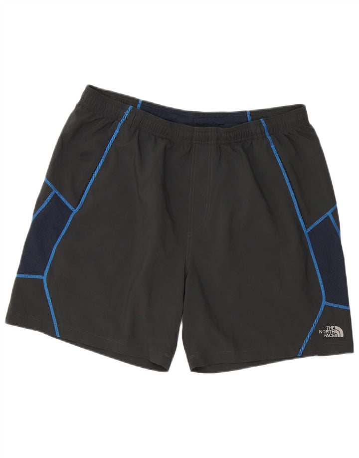 The North Face Herren-Sportshorts mit Grafik, groß, schwarz gestreift, Polyester