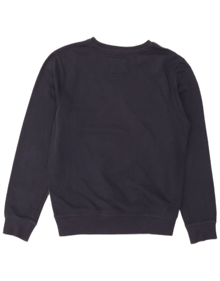Datch Herren-Sweatshirt mit Grafik, groß, marineblau, Baumwolle