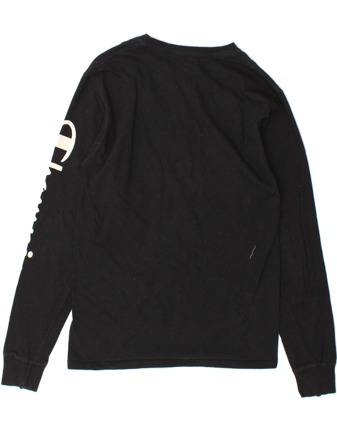 CHAMPION Mens Graphic Top Long Sleeve Small Black Vintage Champion and Second-Hand Champion from Messina Hembry 