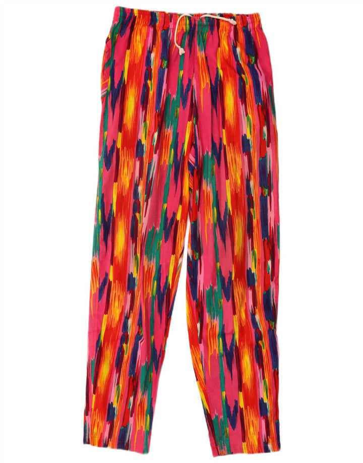 Colmar Damen-Hose mit schmal zulaufendem Bein, Größe M, W30, L29, mehrfarbige Ikat-Baumwolle