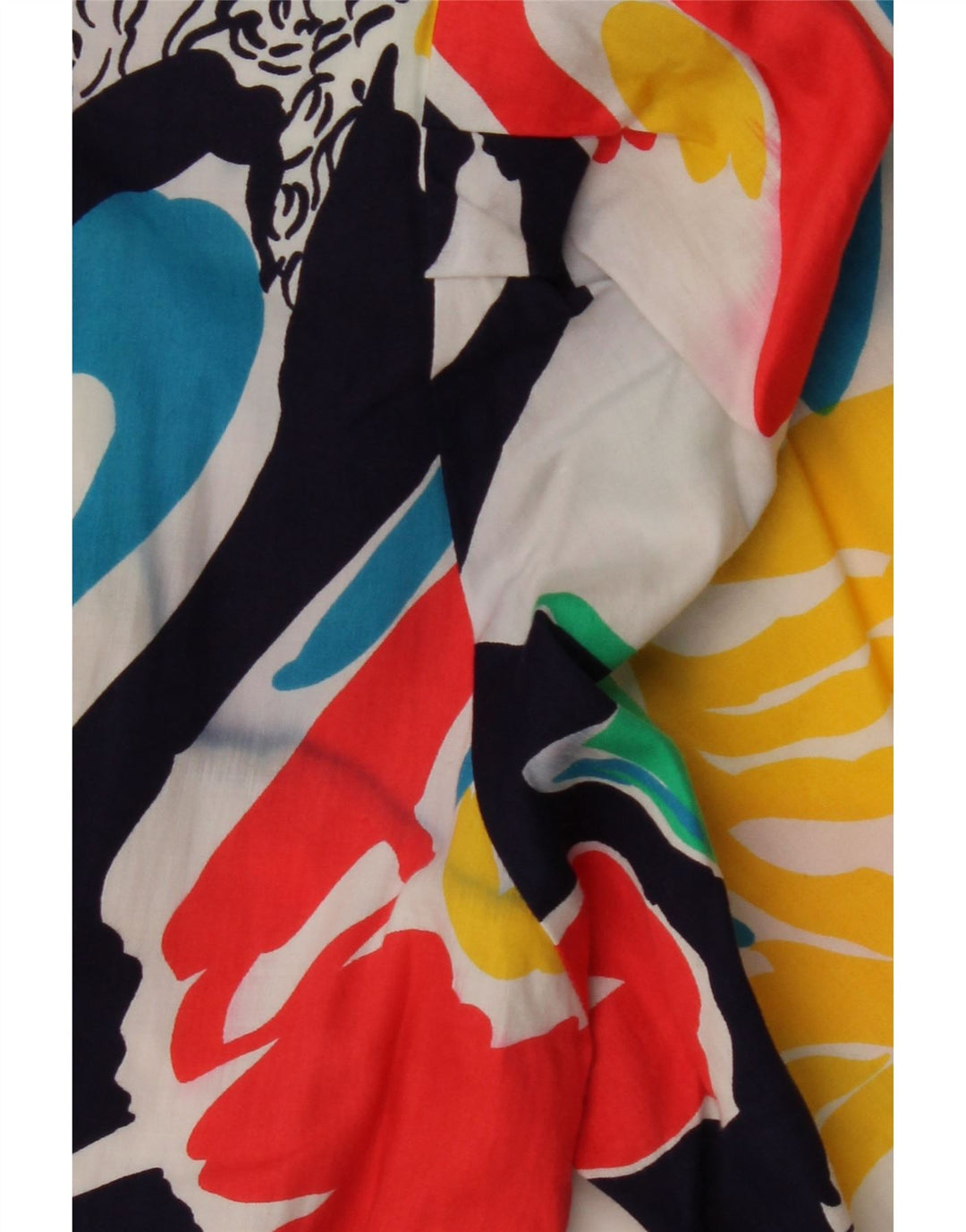 Vintage Damen Jumpsuit mit abstraktem Muster UK 12 Medium Mehrfarbig