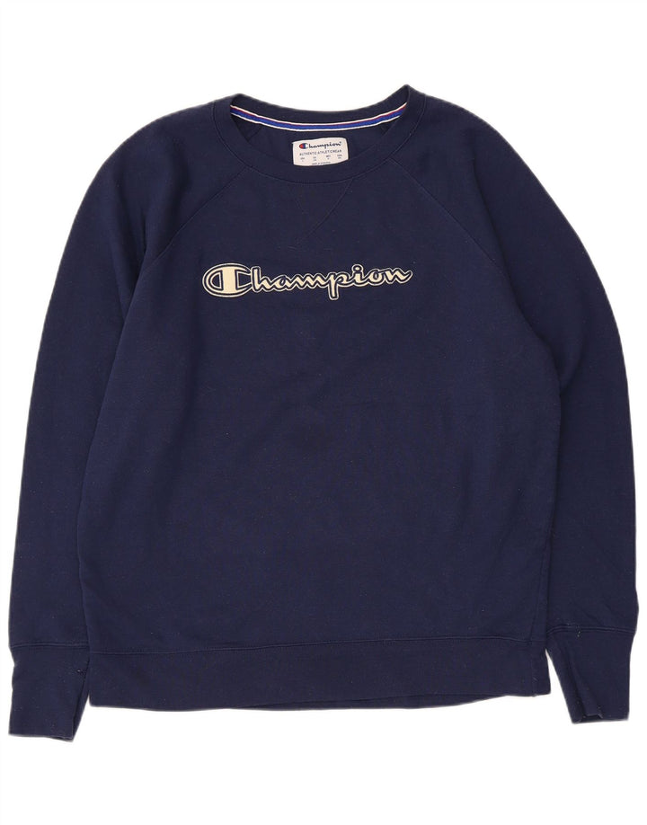 Champion Herren-Sweatshirt mit Grafik, groß, marineblau, Polyester