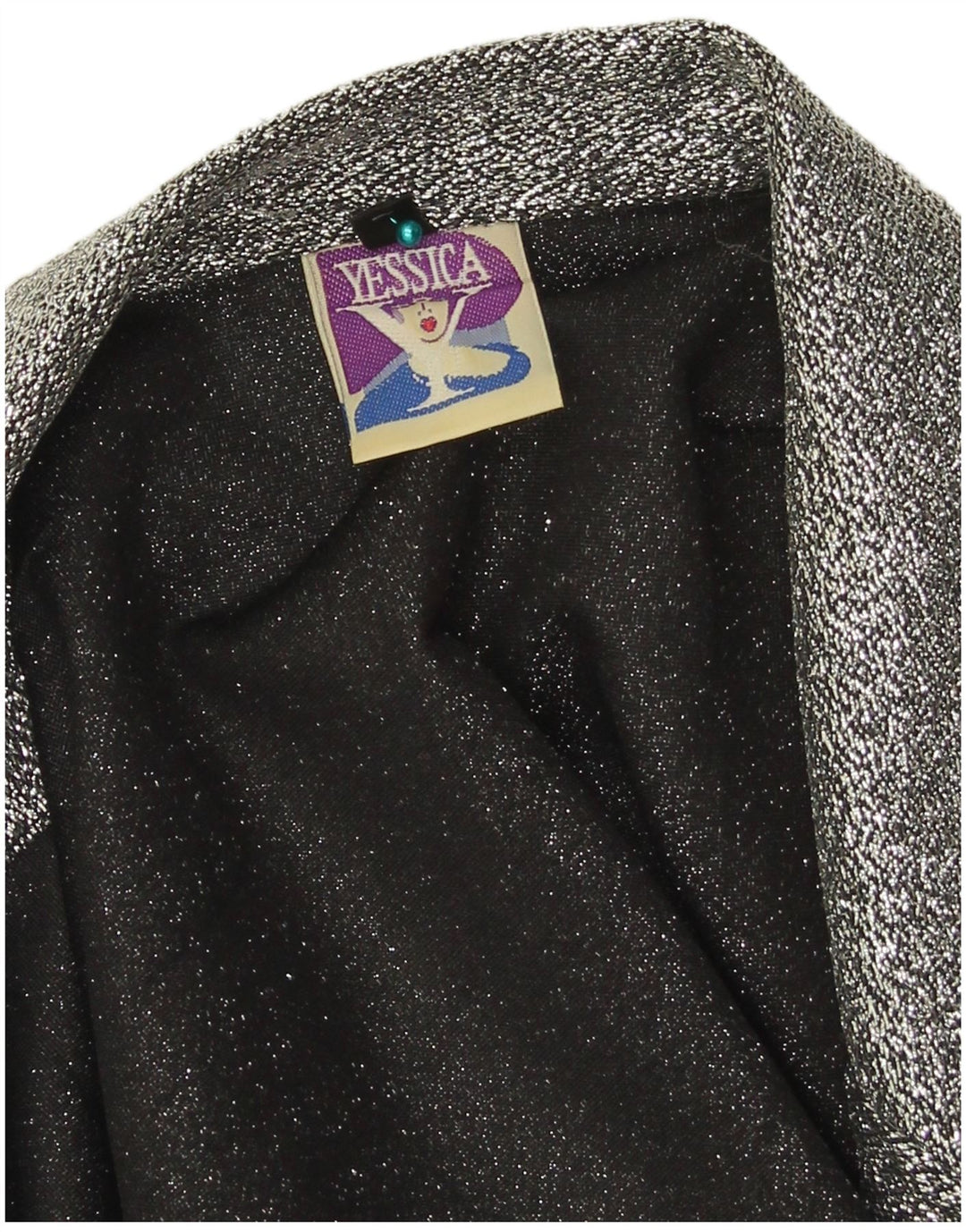 Yessica Damen-Blazerjacke mit 1 Knopf, EU 44, XL, Grau, Polyester