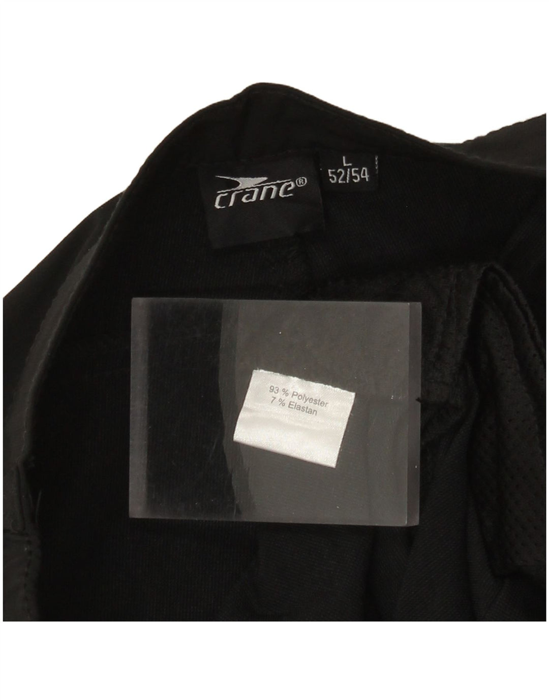 Crane Herren-Kurzhose, IT 52/54, Größe L, W34, L22, Schwarz, Polyester