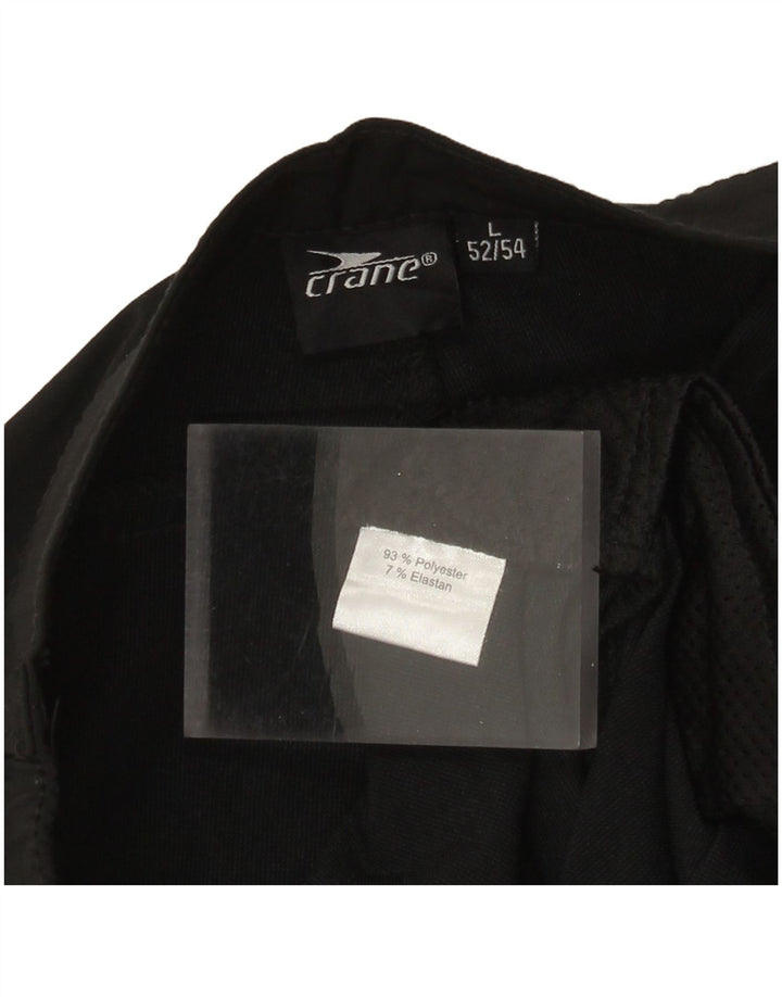 Crane Herren-Kurzhose, IT 52/54, Größe L, W34, L22, Schwarz, Polyester