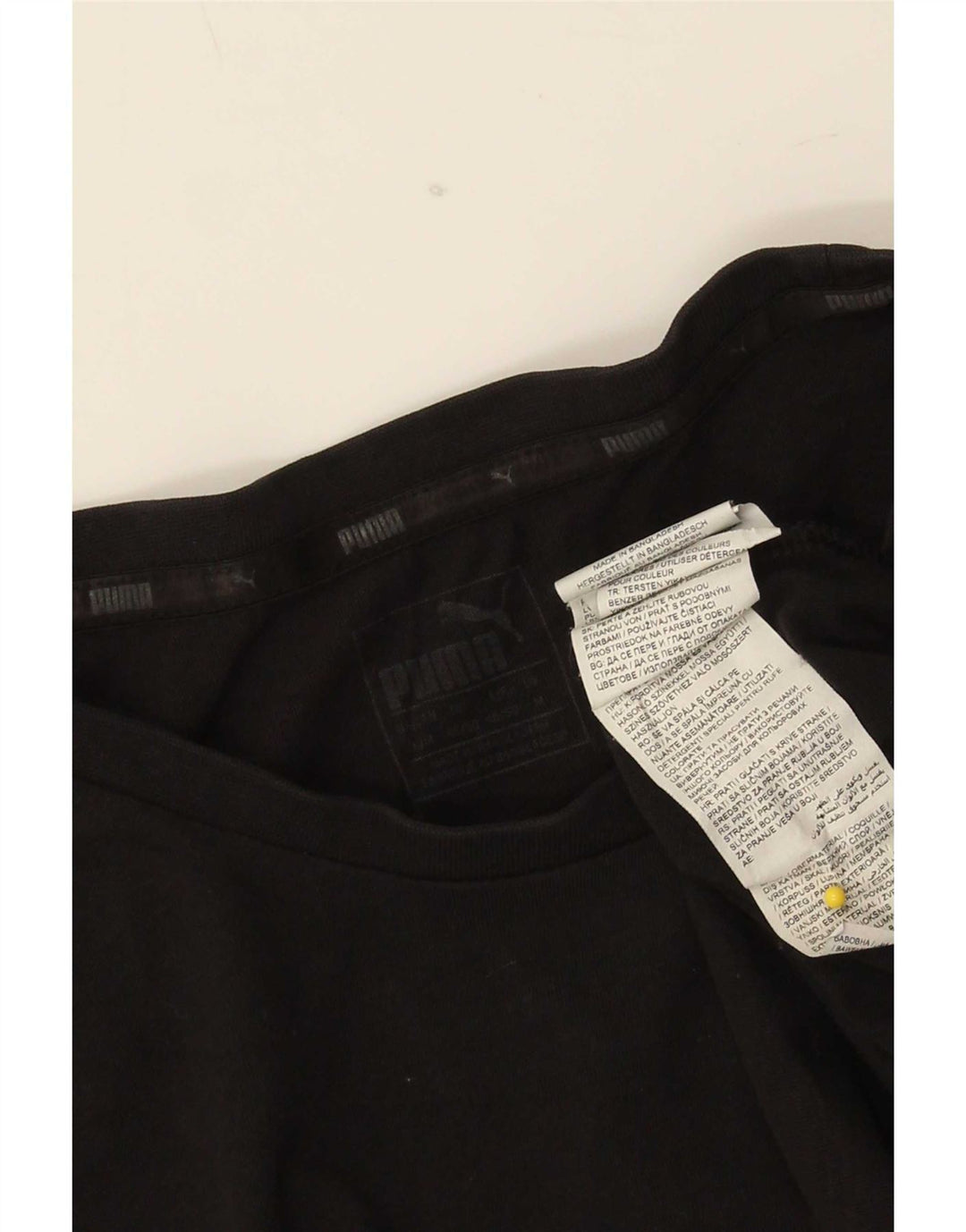 Puma Herren Grafik T-Shirt Top Mittelschwarz Baumwolle