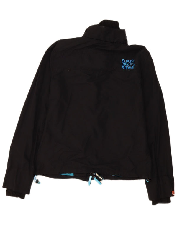 Superdry Damen The Windcheater Windjacke UK 16 Large Schwarz Nylon