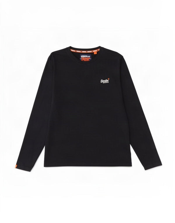 Superdry Herren-Oberteil, langärmelig, 2XL, Marineblau, Baumwolle