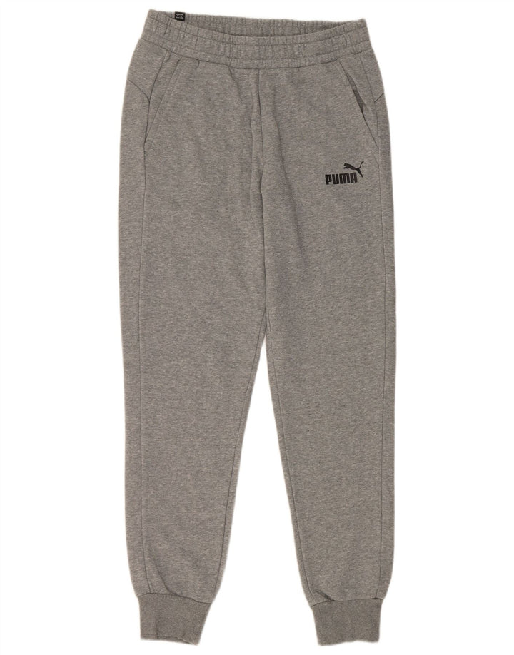 Puma Herren-Trainingshose, Jogginghose, mittelgrau gefleckte Baumwolle