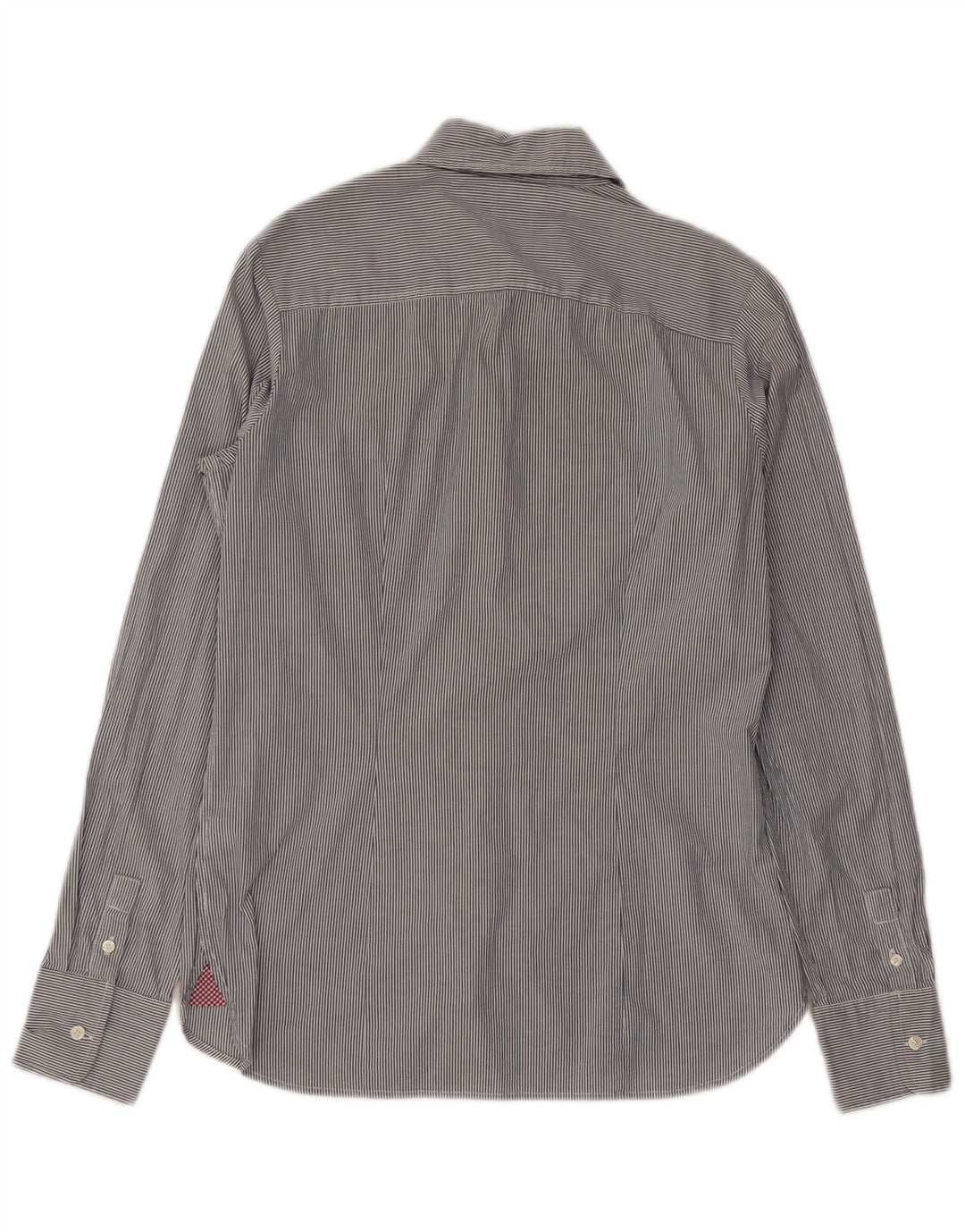 Tommy Hilfiger Damenhemd US 6 mittelgraue Nadelstreifen-Baumwolle