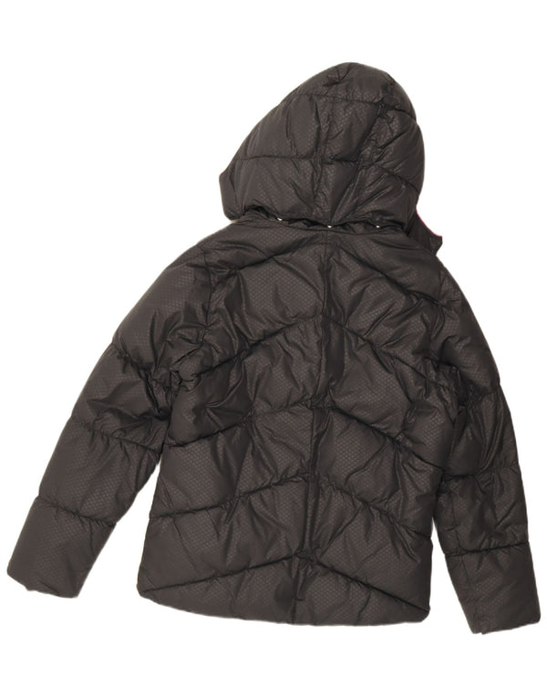 Nike Mädchen-Kapuzenjacke, gepolstert, 13–14 Jahre, XL, Schwarz, Polyester