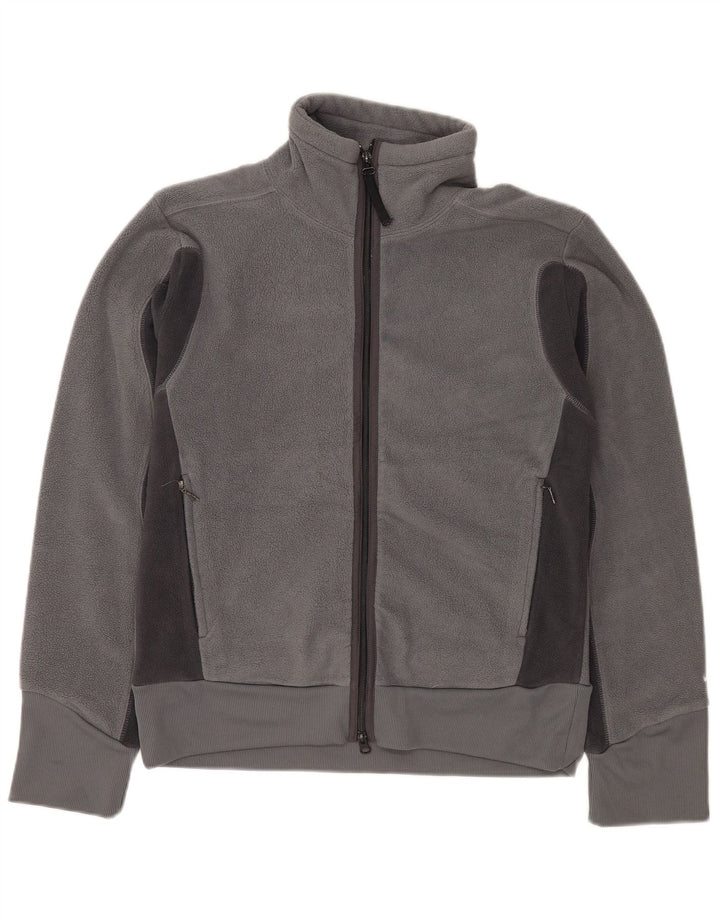 Nike Herren Fleecejacke UK 36/38 Small Grau Polyester
