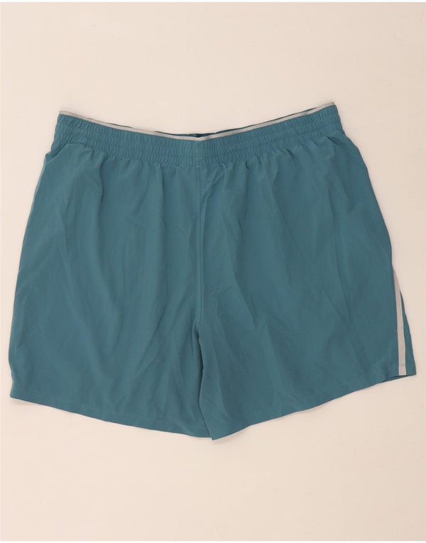 UNDER ARMOUR Herren Sportshorts XL Blaues Colourblock-Polyester
