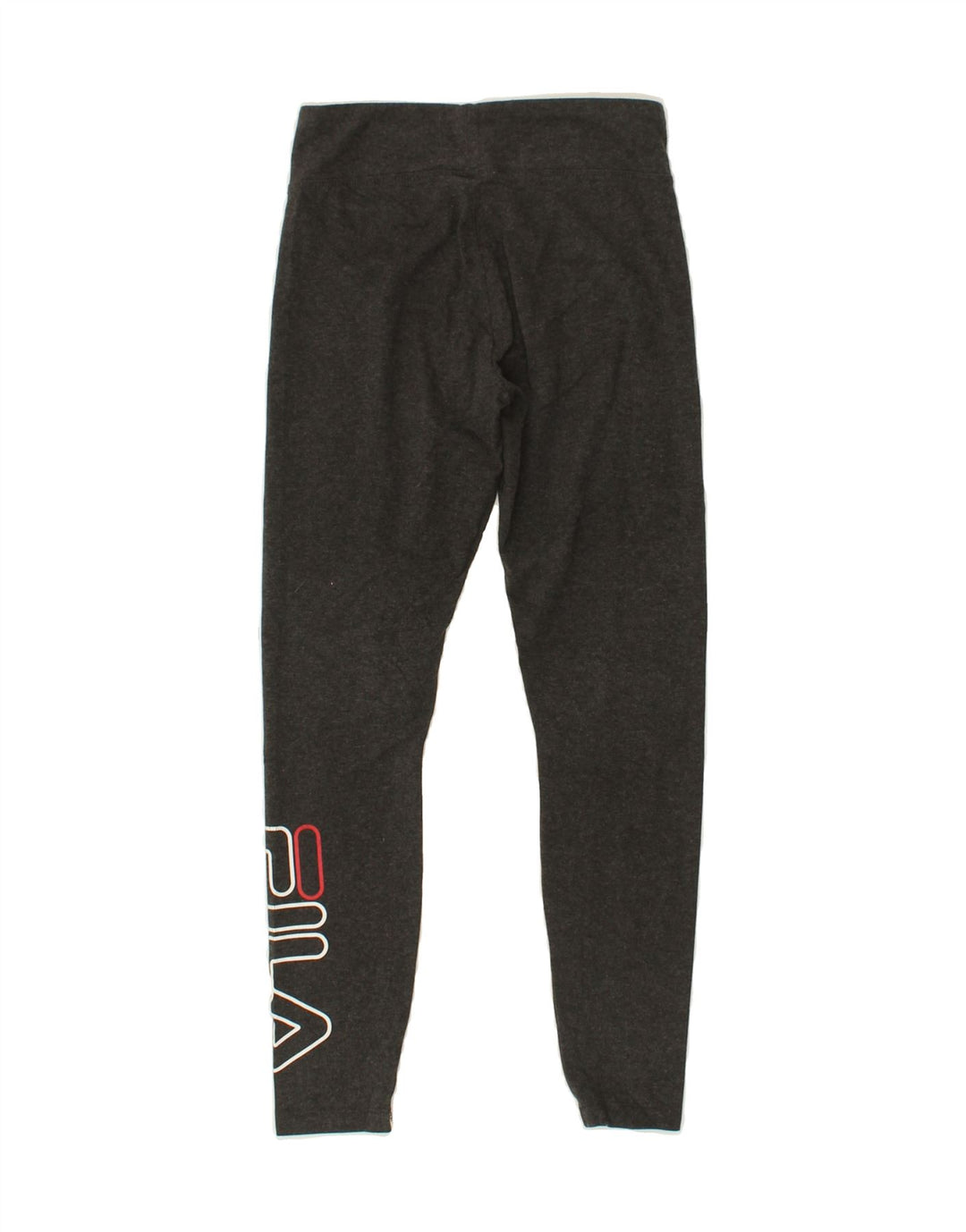 FILA Womens Graphic Leggings UK 6 XS Grey Vintage Fila and Second-Hand Fila from Messina Hembry 