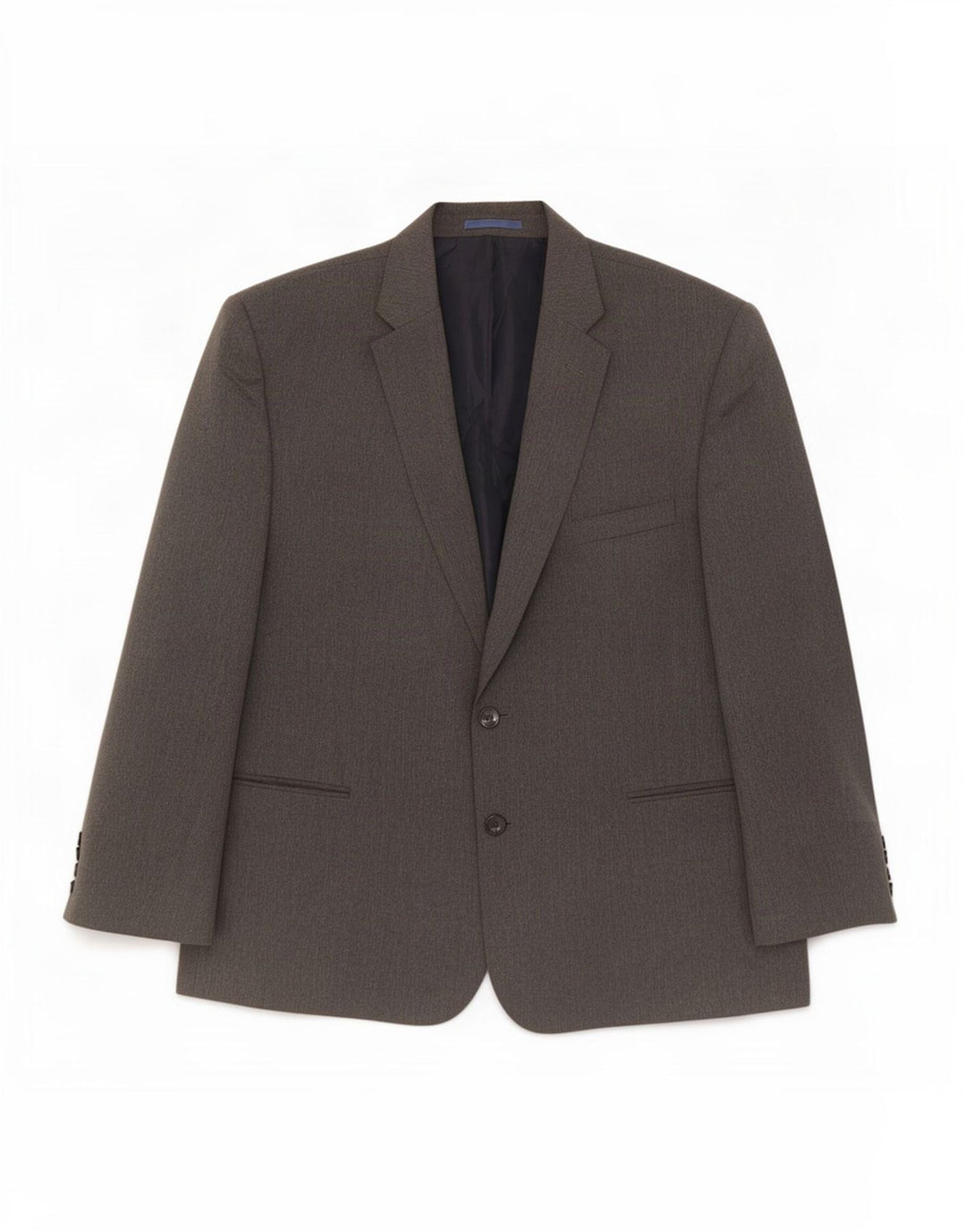 Marks & Spencer Herren-Blazer mit 2 Knöpfen, UK 48, 2XL, graues Polyester