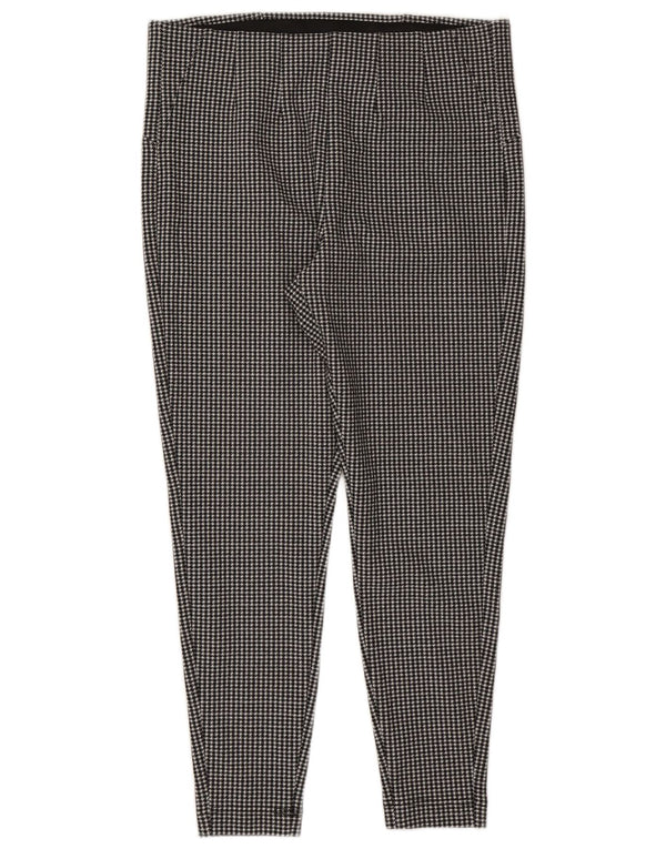 Marks & Spencer Damen Freizeithose UK 18 XL W36 L28 Schwarzer Hahnentritt