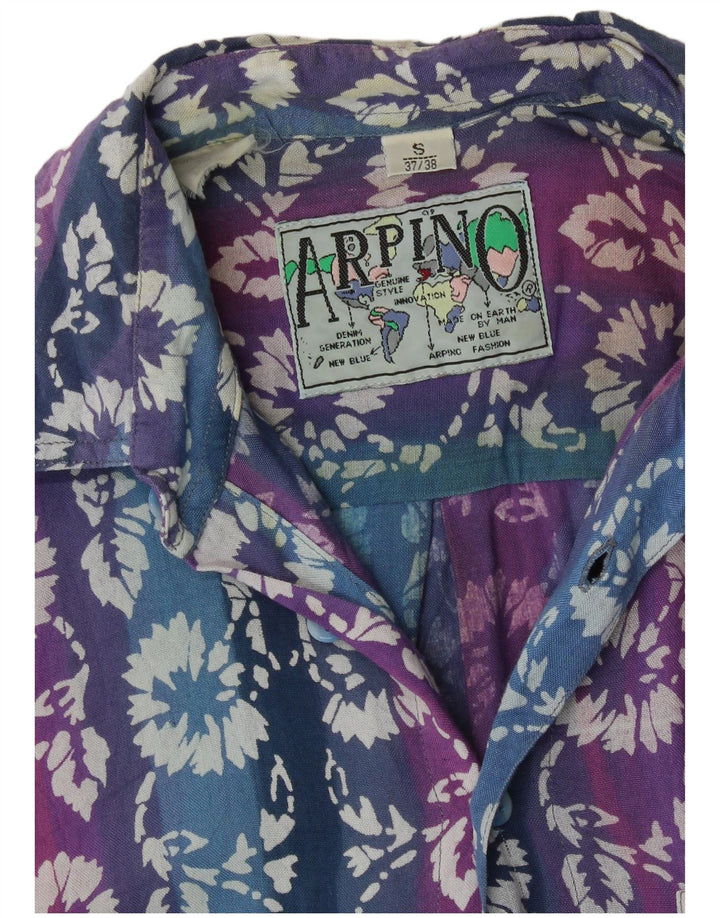 ARPINO Herren-Kurzarmhemd, Größe 37/38, klein, mehrfarbig, Blumenmuster