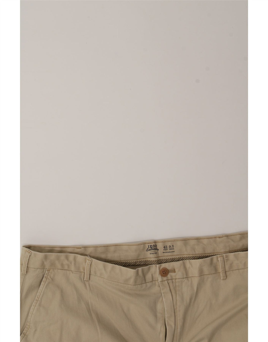 IZOD Mens Chino Shorts W42 2XL Beige Cotton Vintage Izod and Second-Hand Izod from Messina Hembry 