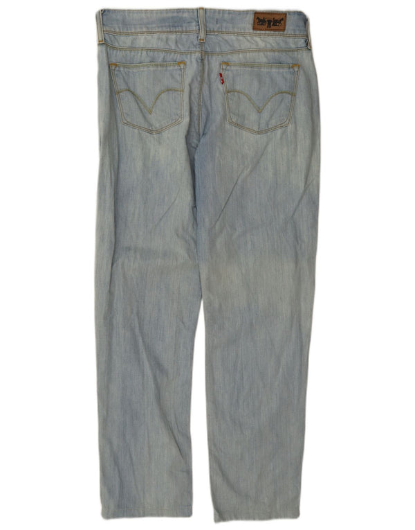 Levi's Damen 570 Straight Jeans W30 L28 Blaue Baumwolle