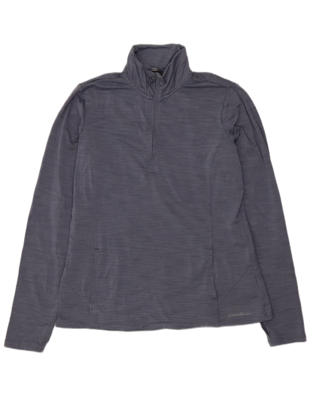Eddie Bauer Damen-Oberteil mit Reißverschluss, langärmlig, UK 14, mittleres Marineblau