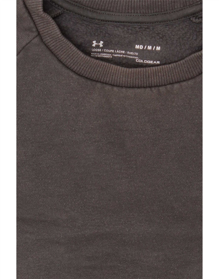 Under Armour Herren-Sweatshirt-Pullover aus mittelgrauer Baumwolle