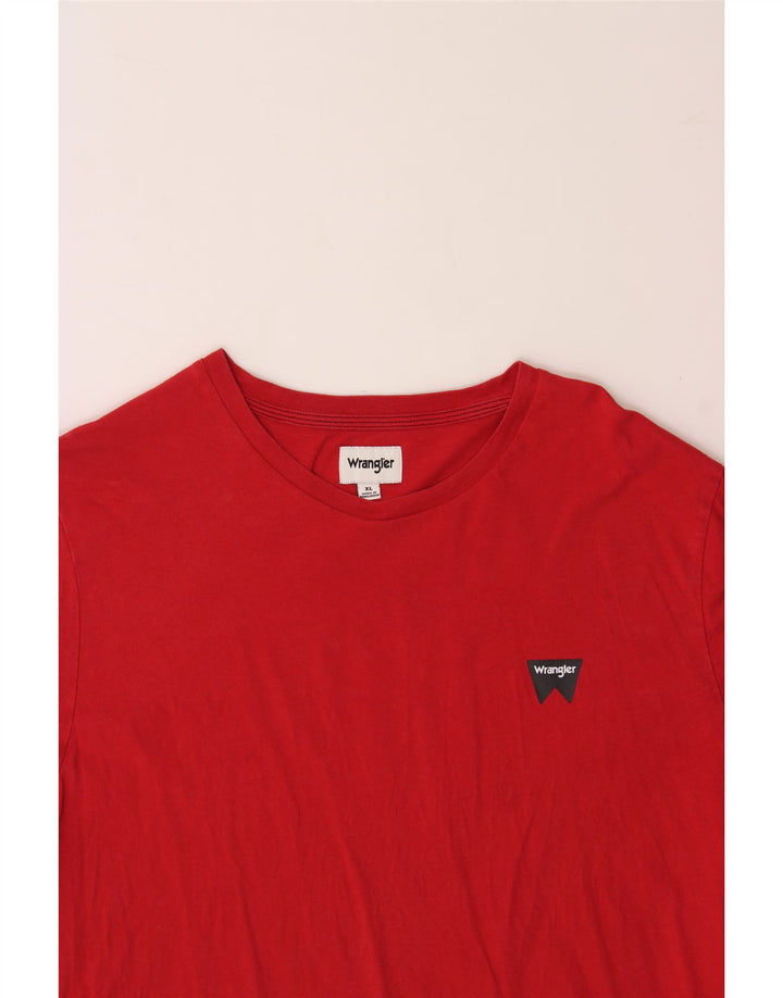 WRANGLER Mens T-Shirt Top XL Red Cotton Vintage Wrangler and Second-Hand Wrangler from Messina Hembry 
