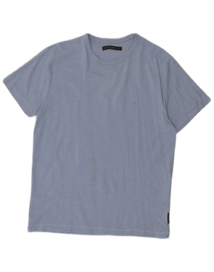 French Connection Herren-T-Shirt aus mittelblauer Baumwolle