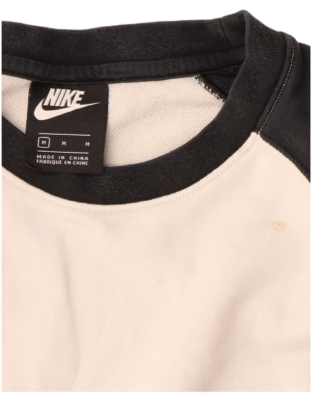 Nike Herren Grafik-Sweatshirt-Pullover aus mittelgrauer Colourblock-Baumwolle