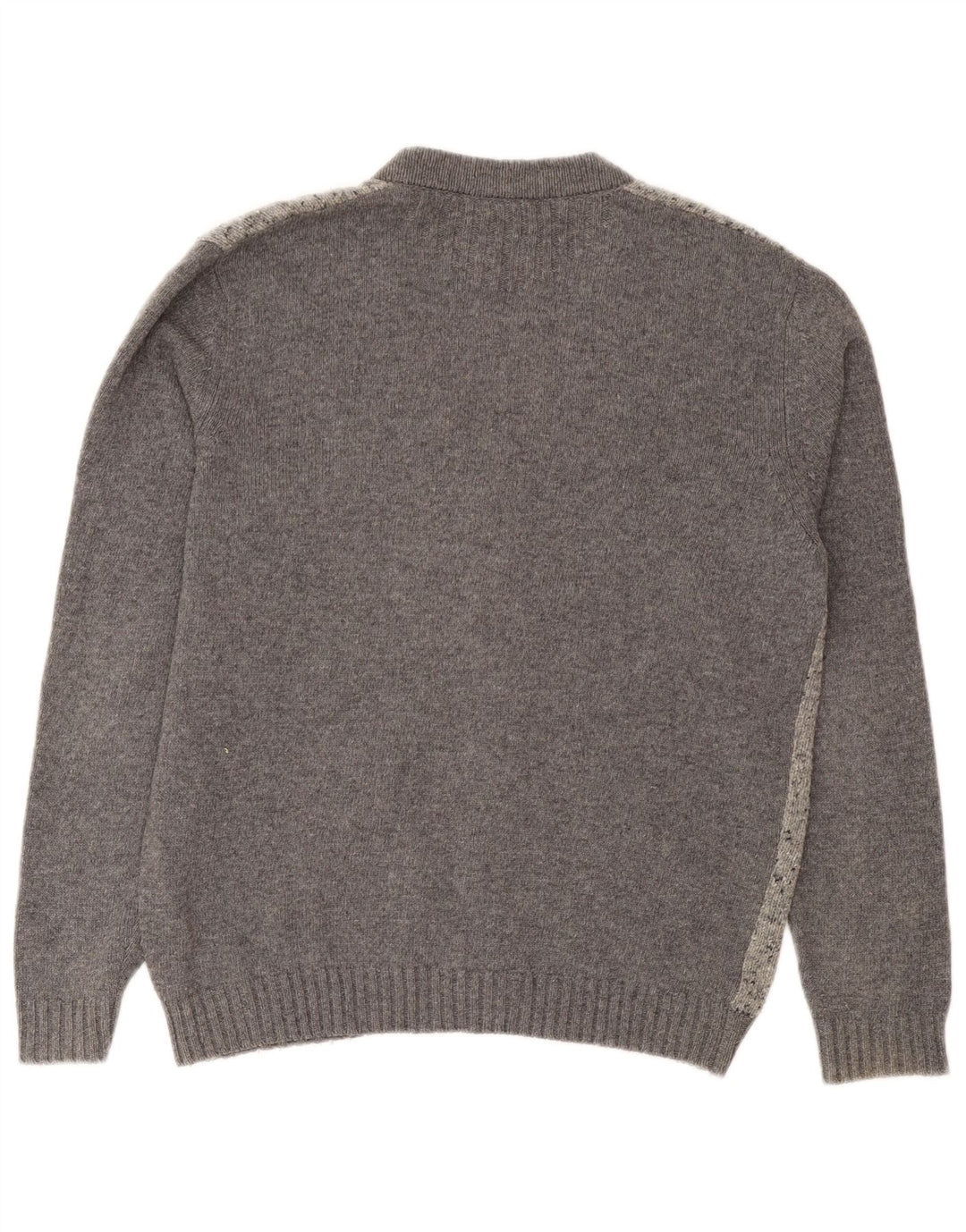 Il Granchio Herren-Strickjacke, IT 50, mittelgrau gefleckte Wolle