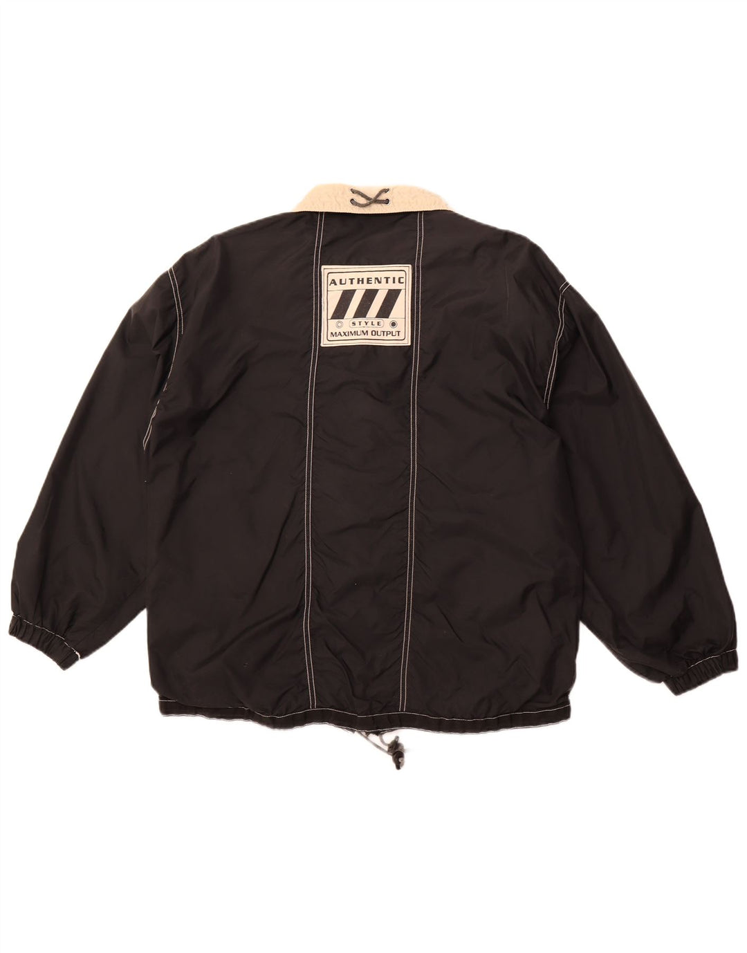 AUTHENTISCHE Herren-Utility-Jacke mit lockerer Passform, UK 38, Mittelschwarz