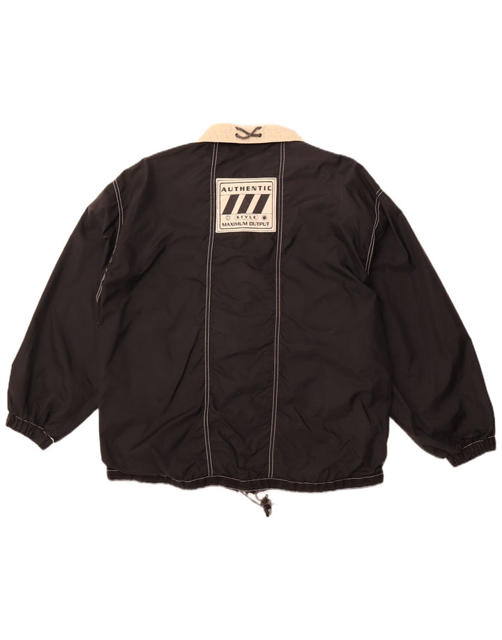 AUTHENTISCHE Herren-Utility-Jacke mit lockerer Passform, UK 38, Mittelschwarz