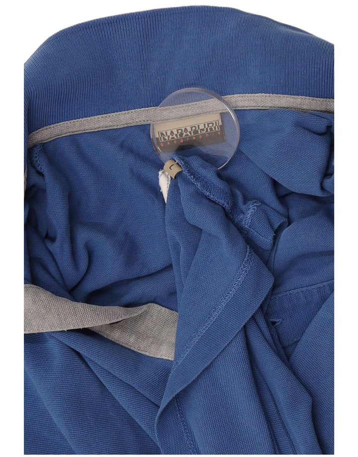 Napapijri Herren-Poloshirt, Größe L, Blau