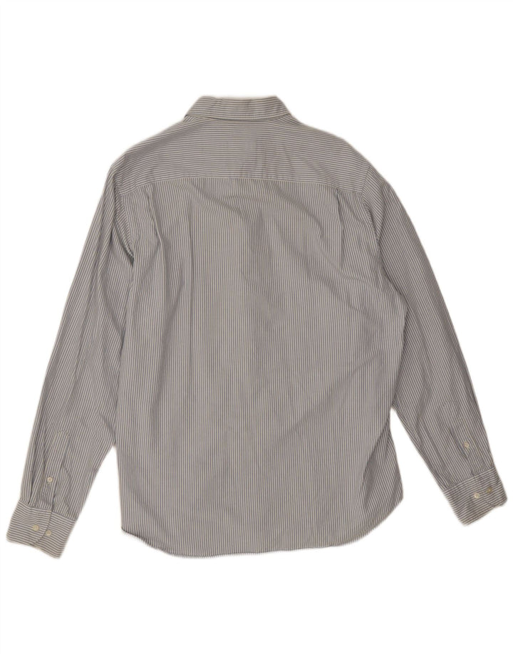 Massimo Dutti Herrenhemd XL Blauer Nadelstreifen