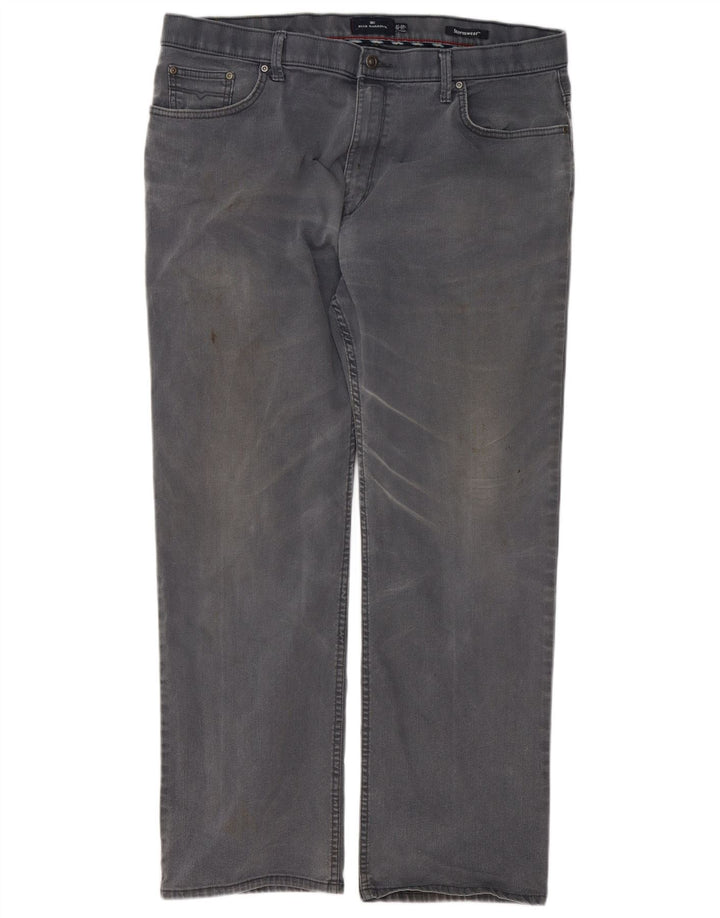 Marks & Spencer Herren Blue Harbor Straight Jeans W38 L31 Graue Baumwolle