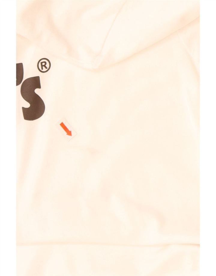 LEVI'S Damen Grafik-T-Shirt-Oberteil UK 12 Mittelweiß