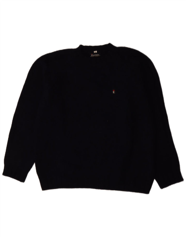 Elvstrom Herren-Pullover mit Rollkragen, XL, marineblaue Wolle