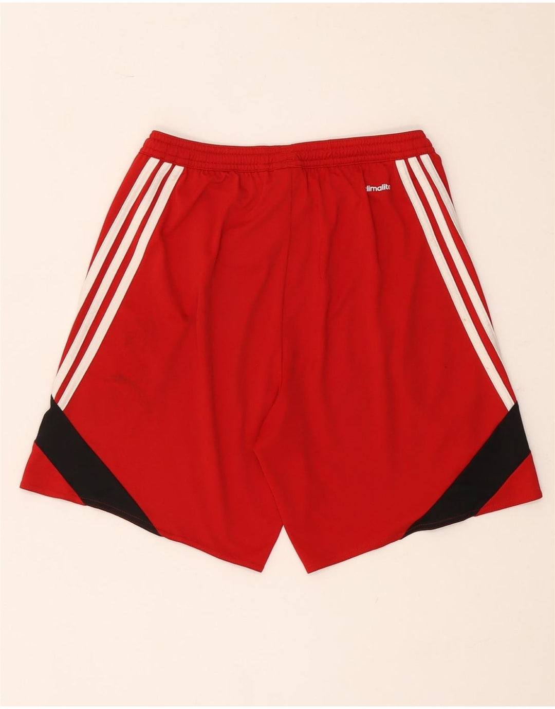 Adidas Herren Climalite Sport Shorts Small Rot Colourblock Polyester