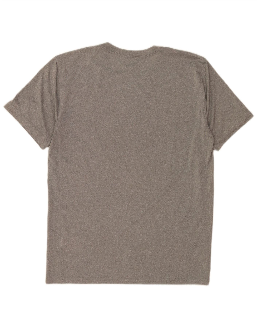 Nike Herren Dri Fit T-Shirt-Oberteil aus mittelgrauem Polyester