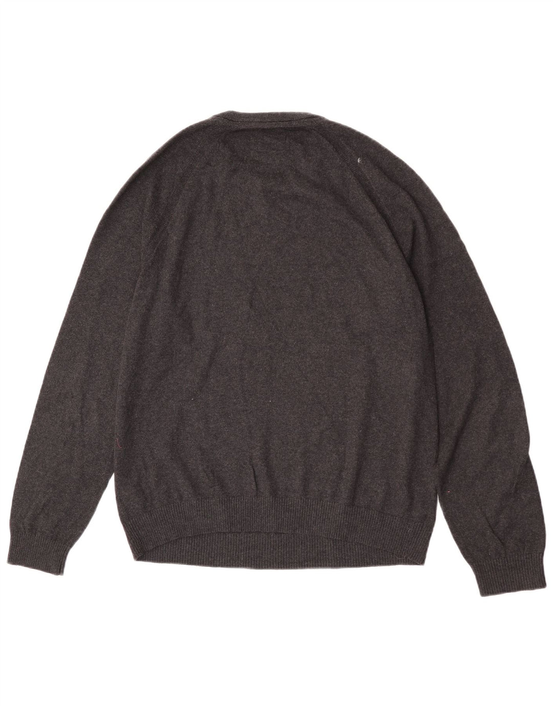 Fat Face Herren-Pullover, reguläre Passform, Rundhalsausschnitt, Größe L, Grau, Baumwolle