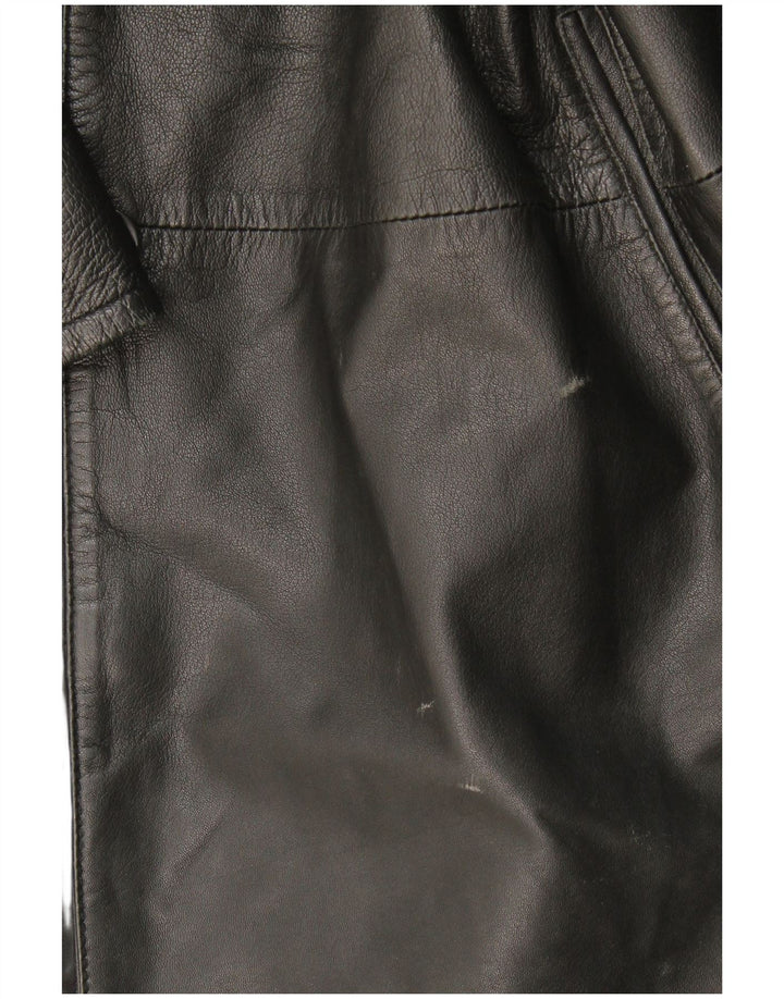 Conbipel Damen Ledermantel IT 48 XL Schwarzes Leder