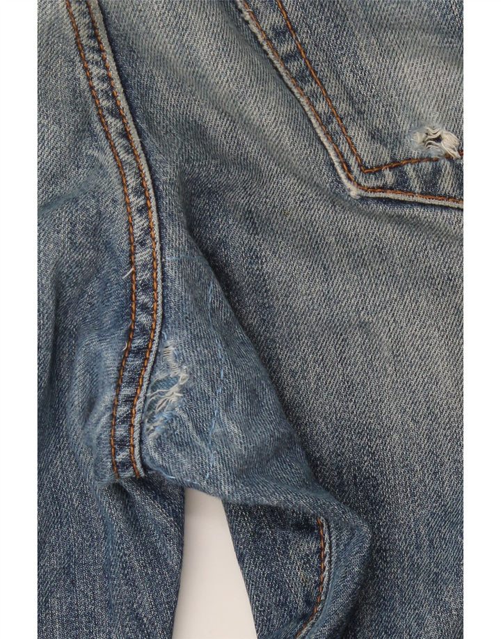 Liu Jo Herren Distressed Regular Slim Jeans W34 L32 Blaue Baumwolle