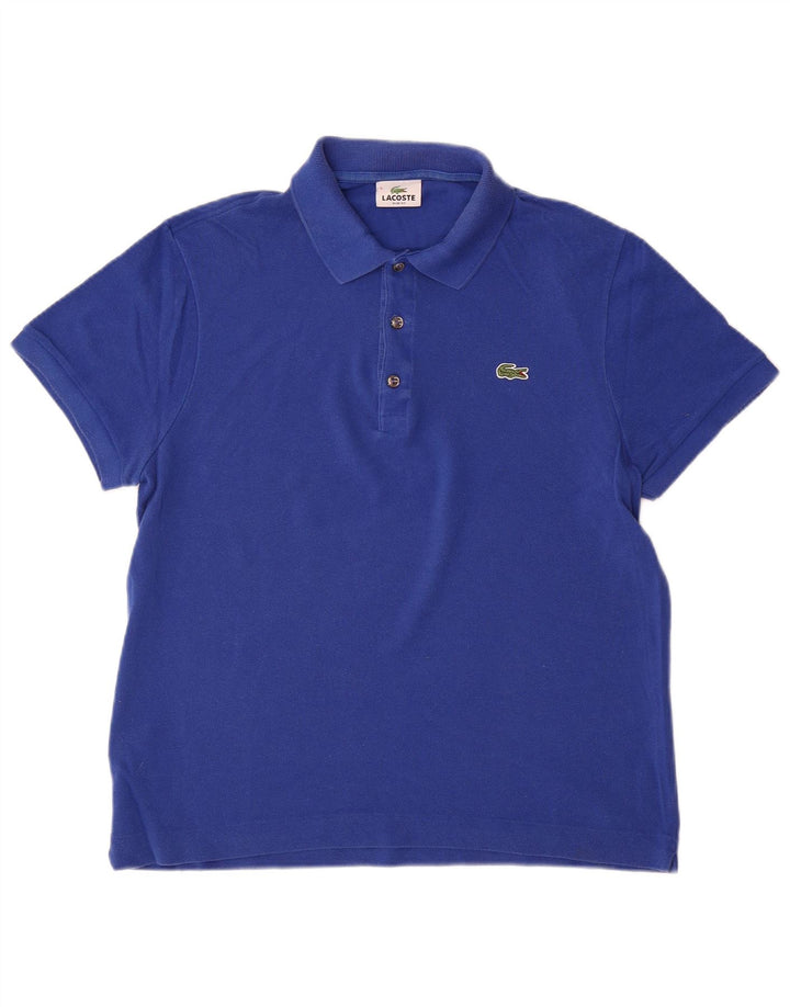 LACOSTE Slim-Fit-Poloshirt für Herren, Größe 5, große blaue Baumwolle